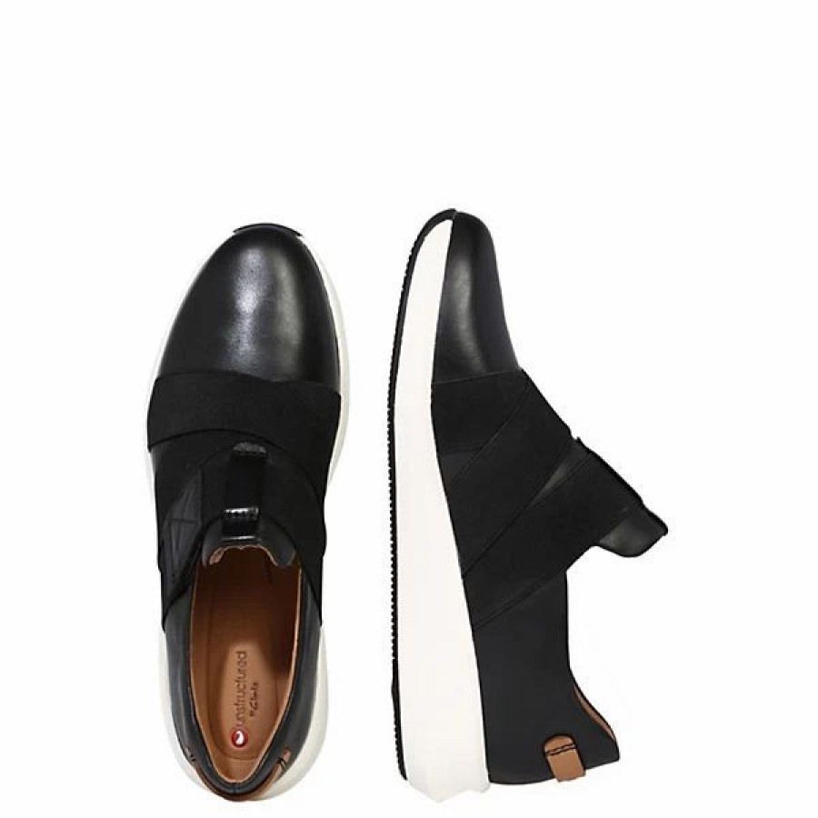 Sneakers * | Clarks Un Rio Strap Slip-On-Sneaker Schwarz