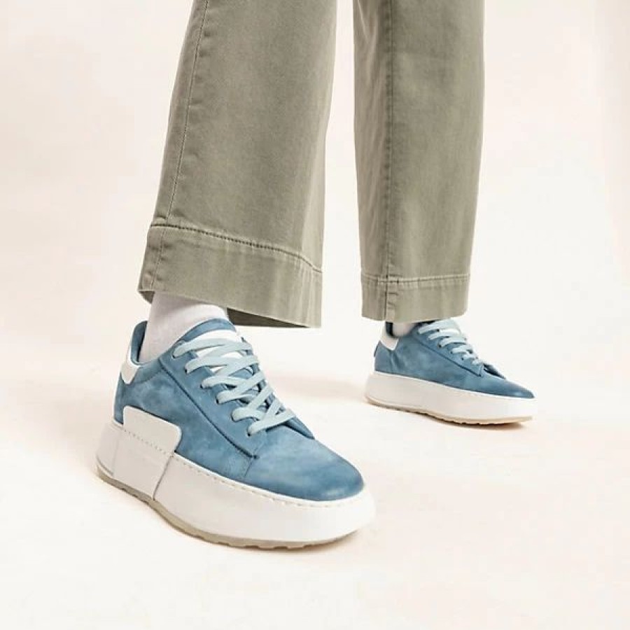 Sneakers * | A.S.98 Hifi Chunky Sneakers White Denim