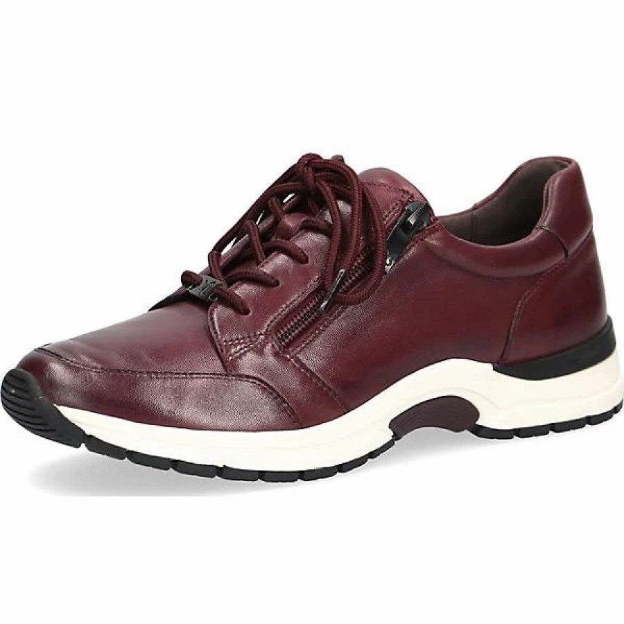 Sneakers * | Caprice Bordeaux Soft Sneakers Low