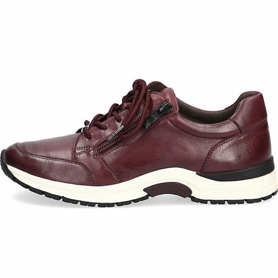 Sneakers * | Caprice Bordeaux Soft Sneakers Low