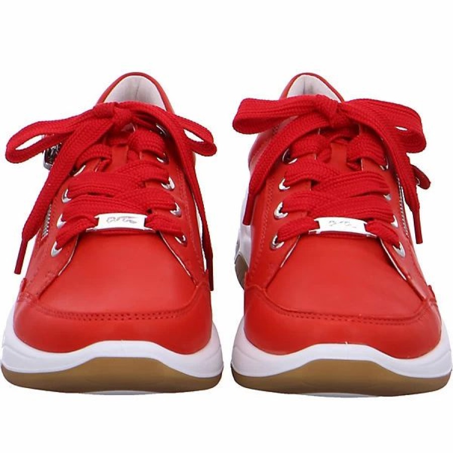 Schnurschuhe * | Ara Schnurer Damen Sneakers Low Rot