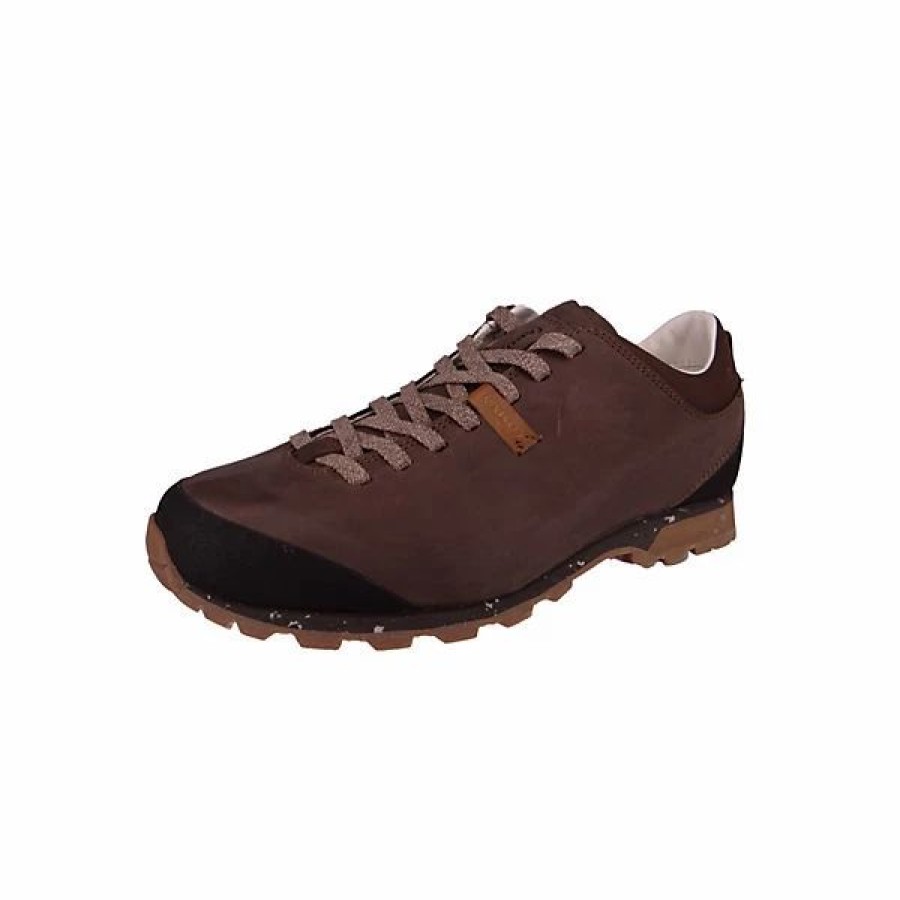 Schnurschuhe * | Aku Herren Sportliche Halbschuhe Wanderschuhe Bellamont Iii Plus Evo 500.32 Braun 95 Dark Brown Leder Mit Vibram Predator Ii N-Oil & Mikroporoses Eco-Eva & Innensohle Aus Kokos-Latex-Bambus Schnurschuhe Braun