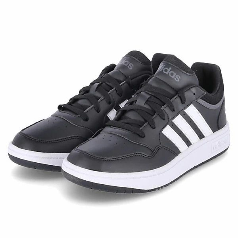 Fitnessschuhe & Hallenschuhe * | Adidas Basketballschuhe Hoops 3.0 Sportschuhe Schwarz